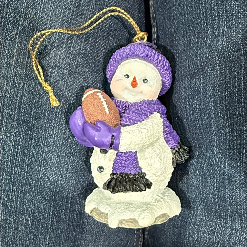 Snowman Ornament “Henry” #1 Fan of Kansas State University Wildcats FirstEdition